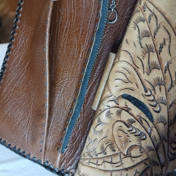 LIKE NEW!! Genuine 100% Leather Wallet Women's Rosie - Picture 13 of 16